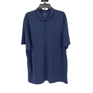 Nike Dri-FIT Tour Mens Golf Polo Dark Blue Size XXL Short Sleeve Standard Fit